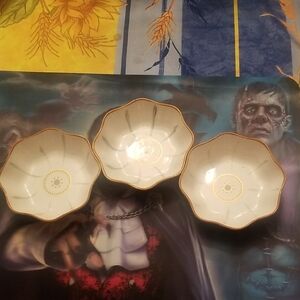 Mainstays Green And Gold Saucer Set (3)